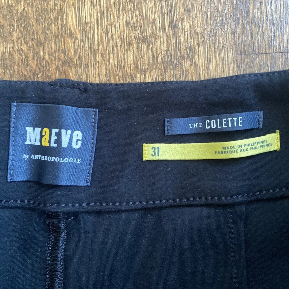 Maeve Anthropologie The Colette Ponte Crop Wide-Leg Pants by Maeve 31 - Picture 5 of 10